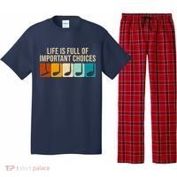 Life Is Full Of Important Choices Retro Golf Pajama Set thumb 0