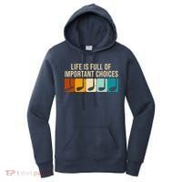 Life Is Full Of Important Choices Retro Golf Women's Hoodie thumb 0