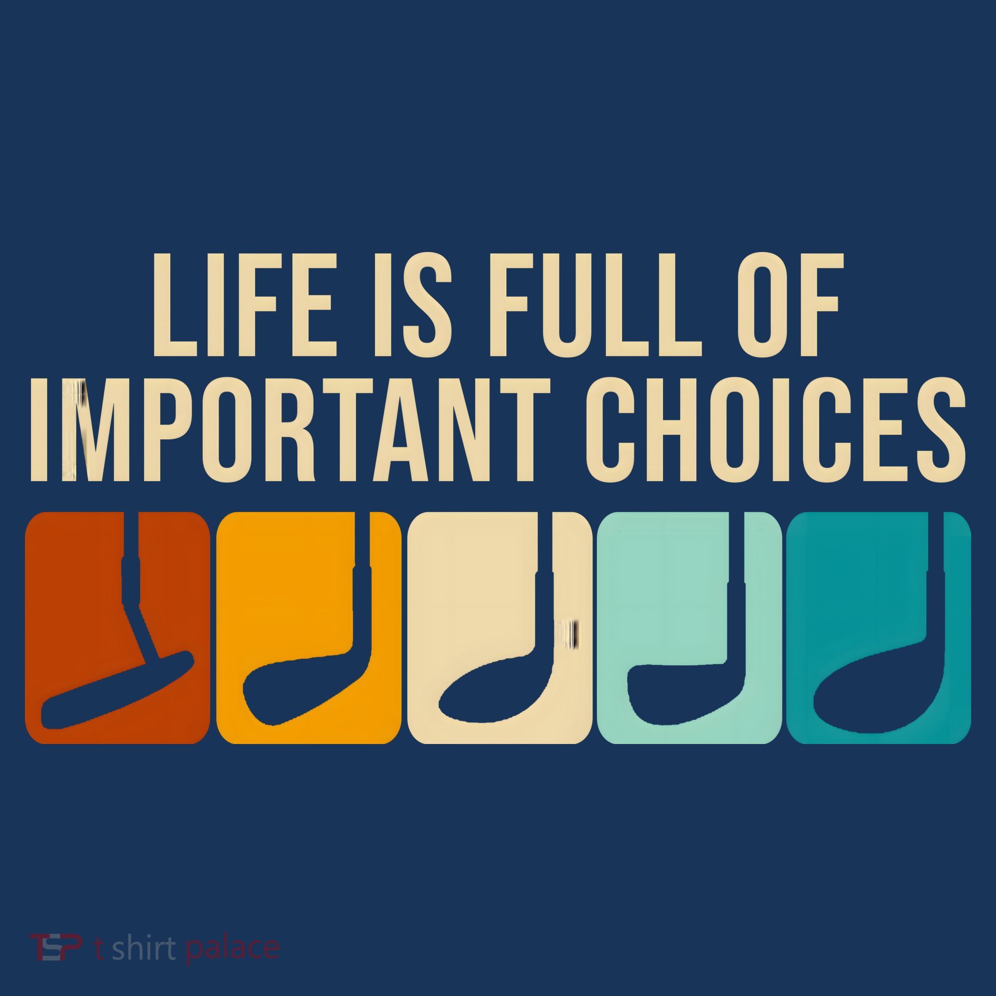 Life Is Full Of Important Choices Retro Golf Mousepad