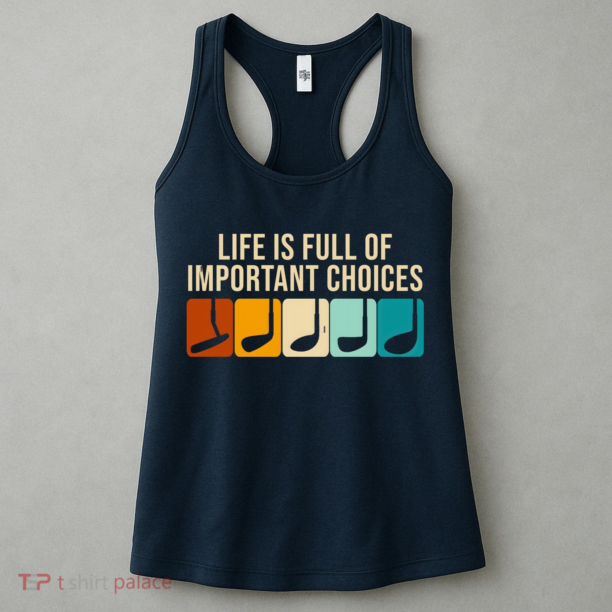 Life Is Full Of Important Choices Retro Golf Women's Tank Top