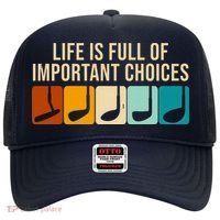 Life Is Full Of Important Choices Retro Golf Hat thumb 0