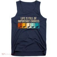 Life Is Full Of Important Choices Retro Golf Tank Top thumb 0