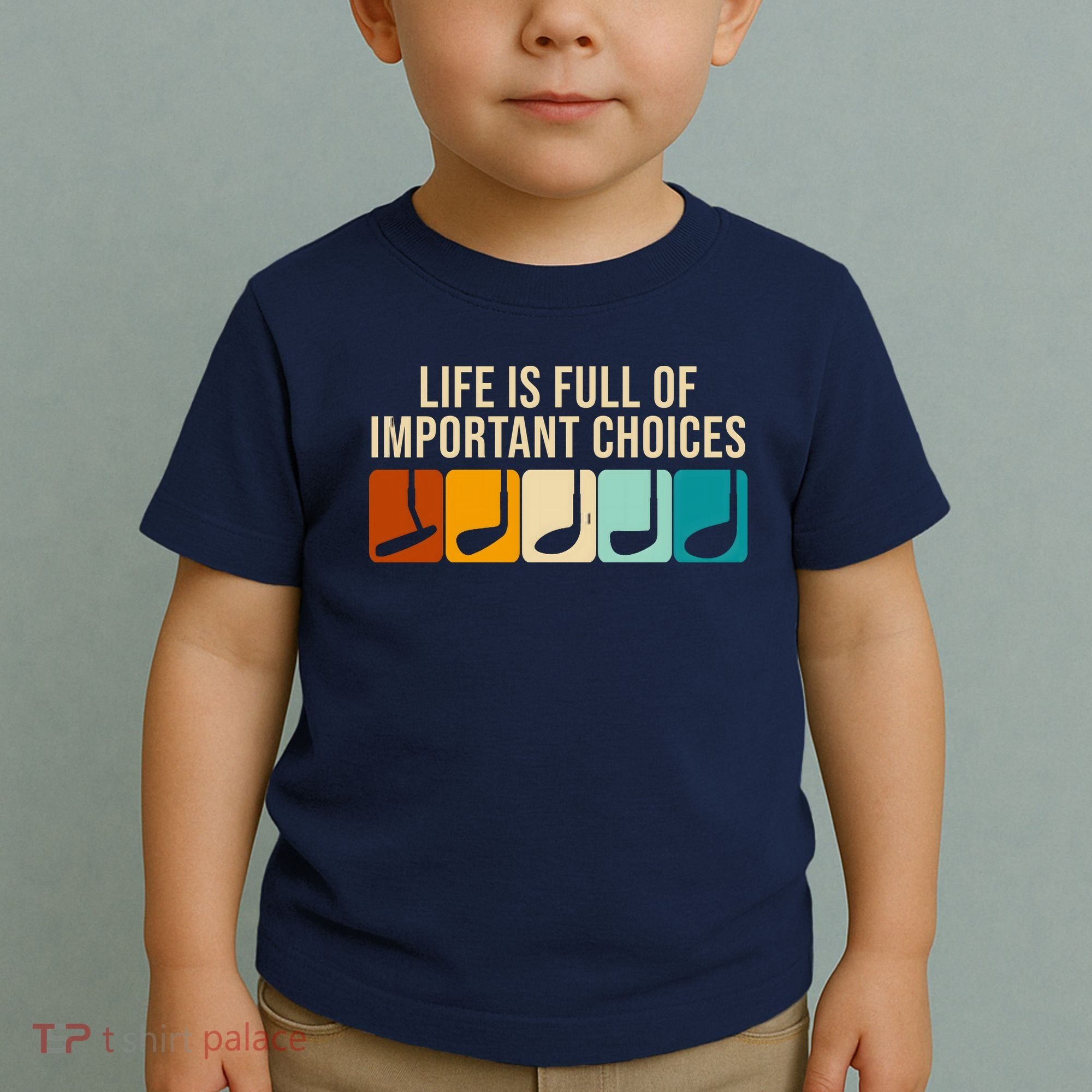Life Is Full Of Important Choices Retro Golf Toddler T-Shirt
