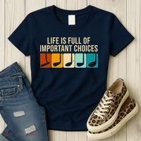 Life Is Full Of Important Choices Retro Golf Women's T-Shirt thumb 3