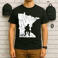 LMinnesota Ice Fishing Fisherman Winter T-Shirt thumb 6