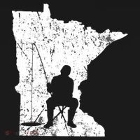 LMinnesota Ice Fishing Fisherman Winter T-Shirt thumb 7