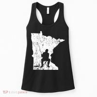 LMinnesota Ice Fishing Fisherman Winter Women's Tank Top thumb 0