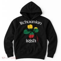 Lithuanian Irish Flag Of Lithuania Shamrock Hoodie thumb 0
