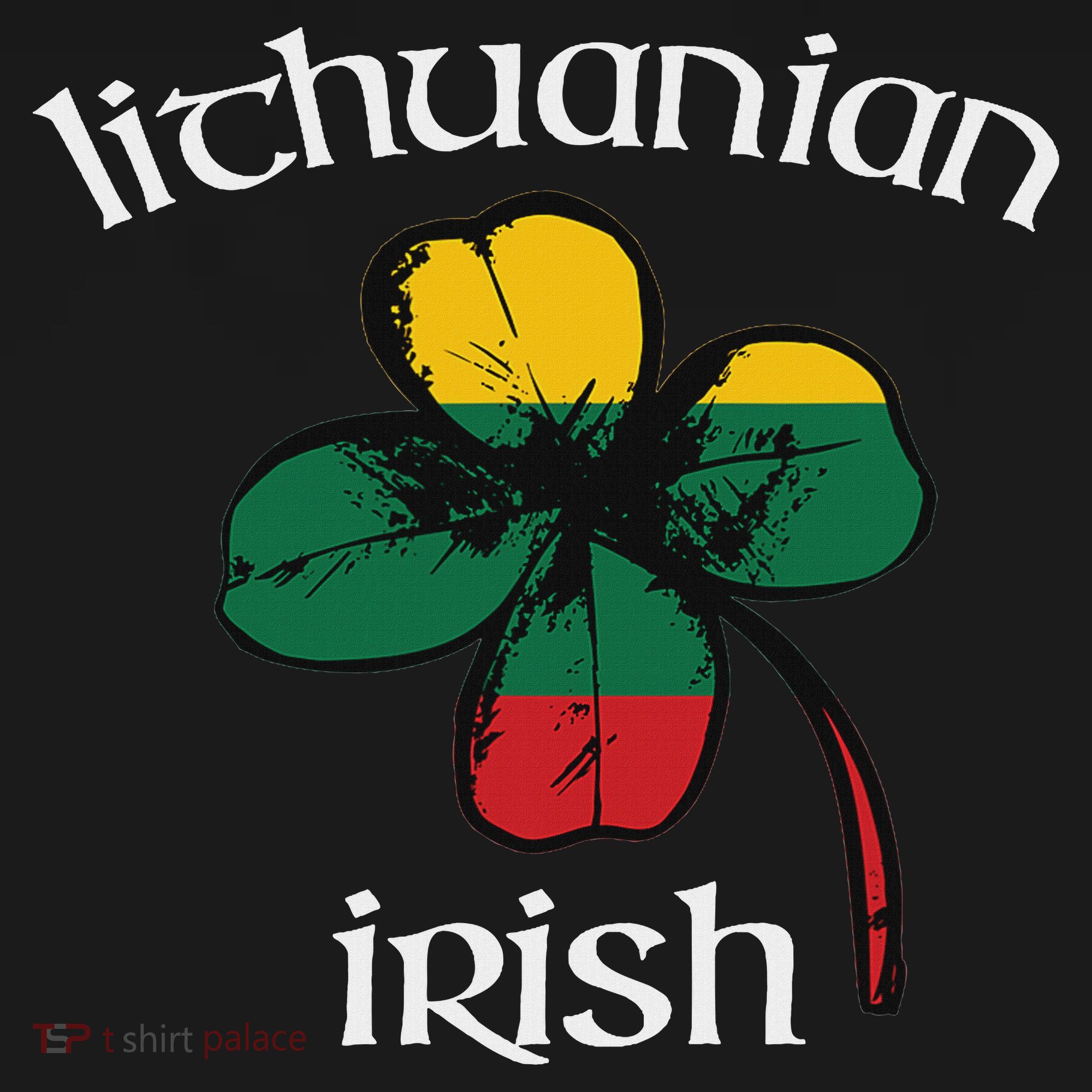 Lithuanian Irish Flag Of Lithuania Shamrock Women's Hoodie