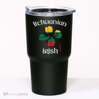 Lithuanian Irish Flag Of Lithuania Shamrock Tumbler thumb 0