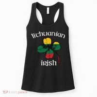 Lithuanian Irish Flag Of Lithuania Shamrock Women's Tank Top thumb 0