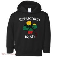 Lithuanian Irish Flag Of Lithuania Shamrock Toddler Hoodie thumb 0