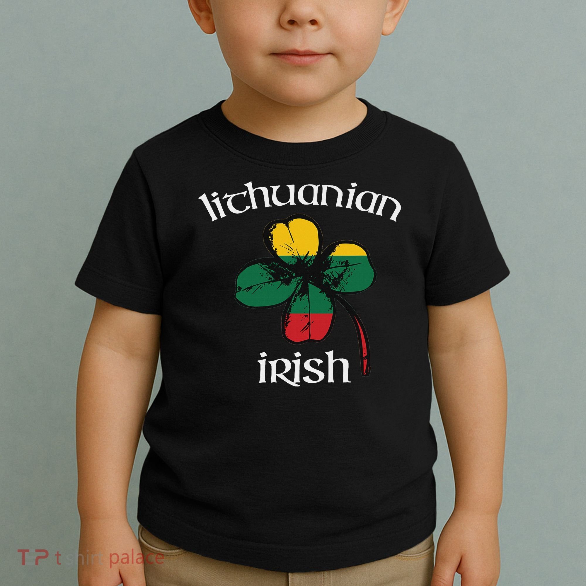 Lithuanian Irish Flag Of Lithuania Shamrock Toddler T-Shirt