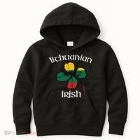Lithuanian Irish Flag Of Lithuania Shamrock Kids Hoodie thumb 0