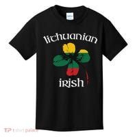 Lithuanian Irish Flag Of Lithuania Shamrock Kids T-Shirt thumb 0
