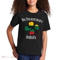 Lithuanian Irish Flag Of Lithuania Shamrock Kids T-Shirt thumb 2