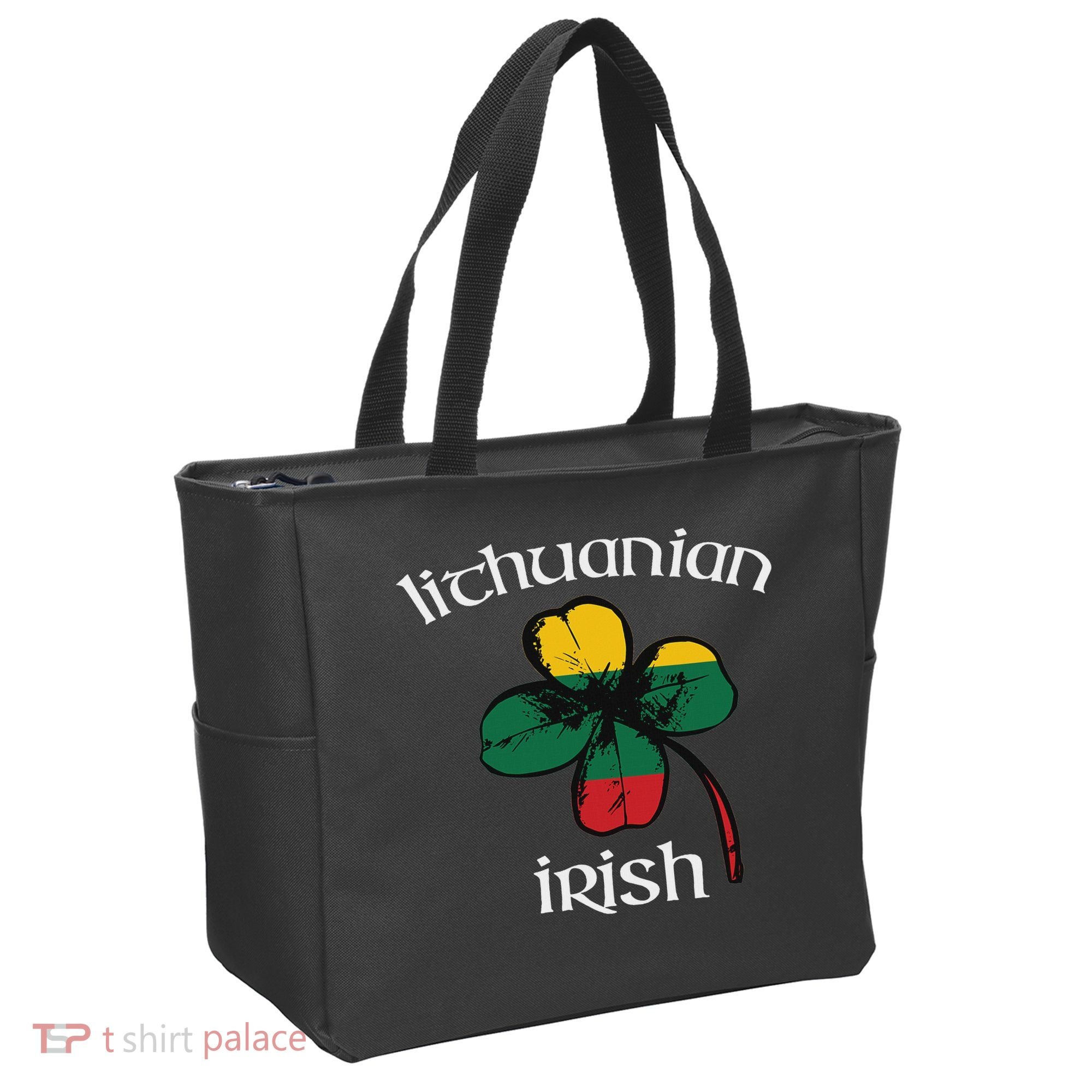 Lithuanian Irish Flag Of Lithuania Shamrock Tote Bag