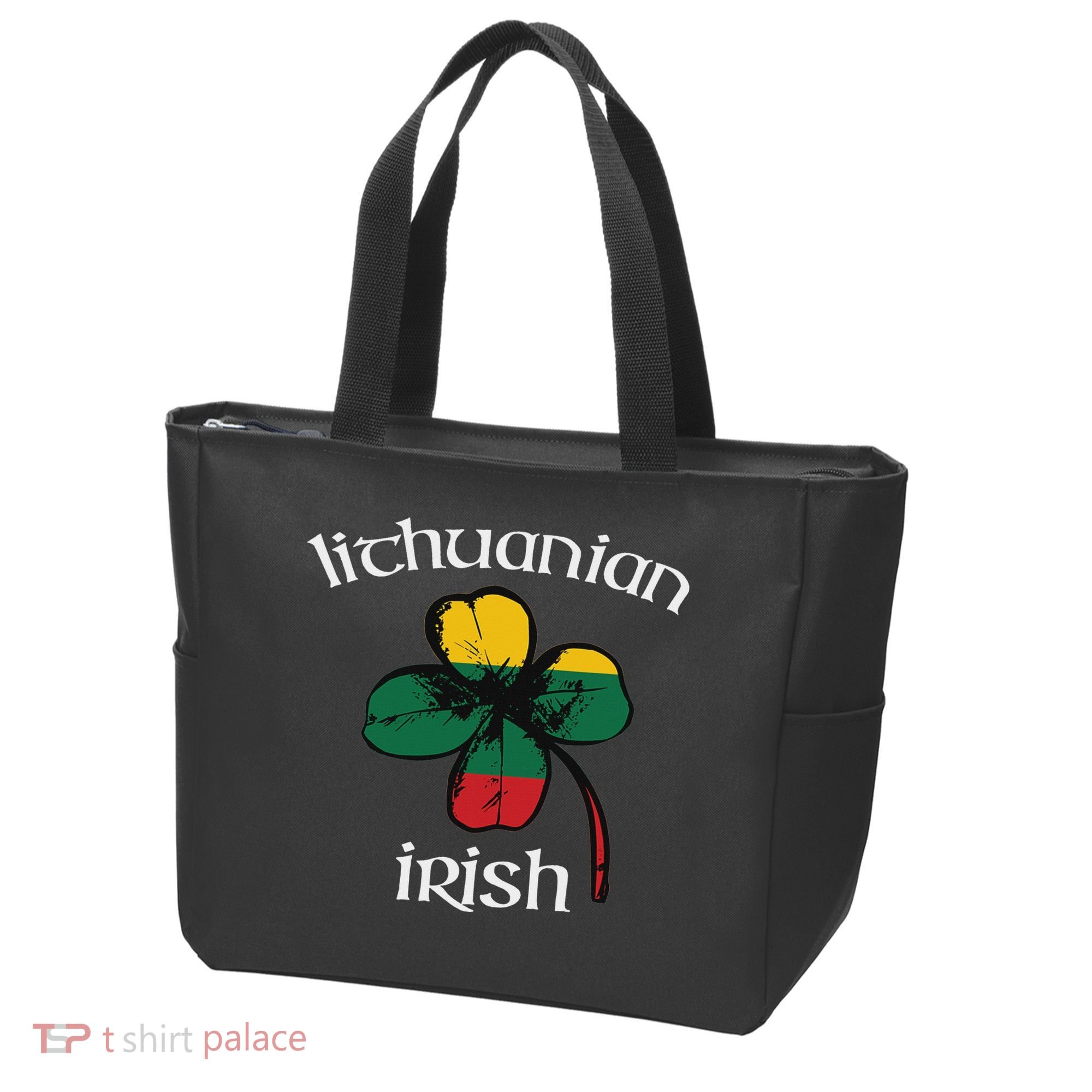Lithuanian Irish Flag Of Lithuania Shamrock Tote Bag