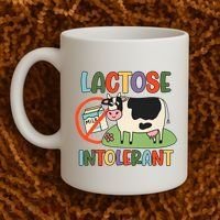 Lactose Intolerant Funny Sarcastic Meme Coffee Mug thumb 2
