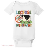 Lactose Intolerant Funny Sarcastic Meme Baby Bodysuit thumb 0