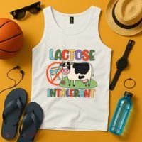 Lactose Intolerant Funny Sarcastic Meme Tank Top thumb 4