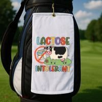 Lactose Intolerant Funny Sarcastic Meme Golf Towel thumb 2