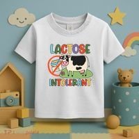Lactose Intolerant Funny Sarcastic Meme Toddler T-Shirt thumb 3