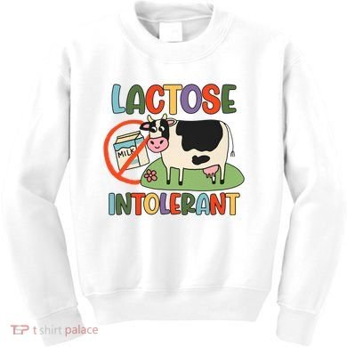 Lactose Intolerant Funny Sarcastic Meme Kids Sweatshirt