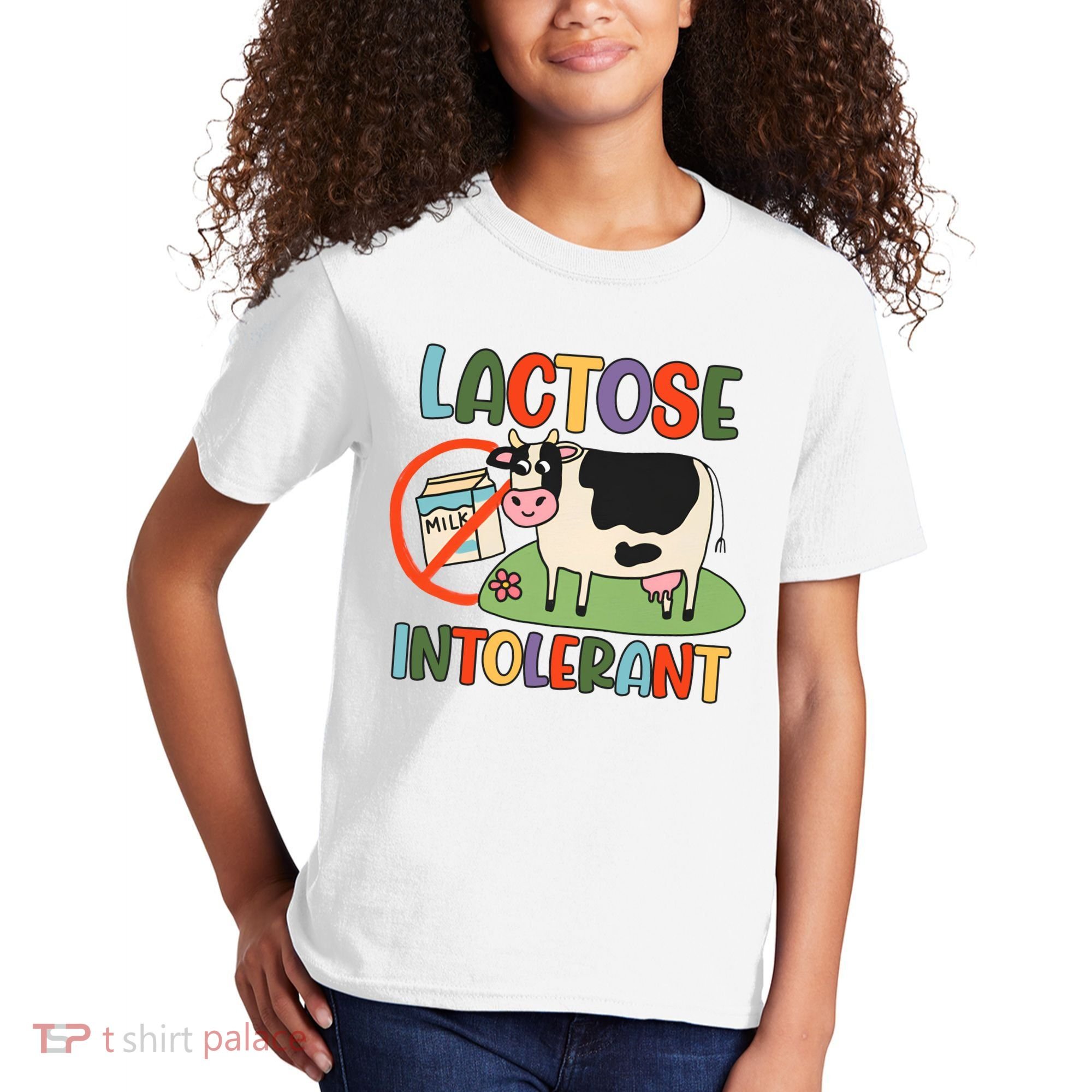 Lactose Intolerant Funny Sarcastic Meme Kids T-Shirt
