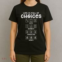 Life Is Full Of Choice Mahjong Player Chinese Mahjong Lover T-Shirt thumb 4