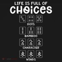 Life Is Full Of Choice Mahjong Player Chinese Mahjong Lover Women's Tank Top thumb 5