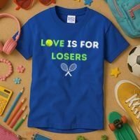 Love Is For Losers Tennis Kids T-Shirt thumb 3