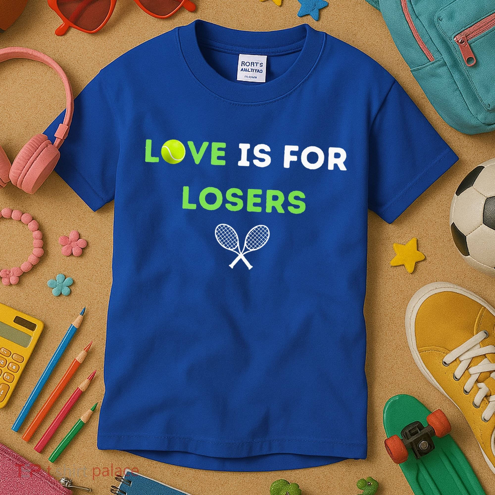 Love Is For Losers Tennis Kids T-Shirt