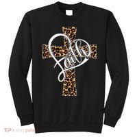 Love In Faith Tees Christian Religious Leopard Cheetah Cross Sweatshirt thumb 0