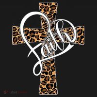 Love In Faith Tees Christian Religious Leopard Cheetah Cross Women's Hoodie thumb 2