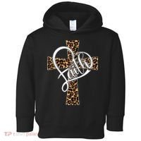 Love In Faith Tees Christian Religious Leopard Cheetah Cross Toddler Hoodie thumb 0