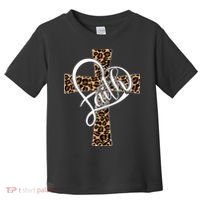 Love In Faith Tees Christian Religious Leopard Cheetah Cross Toddler T-Shirt thumb 0