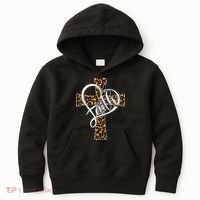Love In Faith Tees Christian Religious Leopard Cheetah Cross Kids Hoodie thumb 0