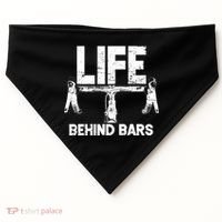 Life Behind Bars Bicycle  USA-Made Doggie Bandana thumb 0