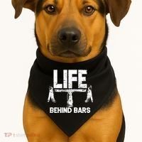 Life Behind Bars Bicycle  USA-Made Doggie Bandana thumb 1