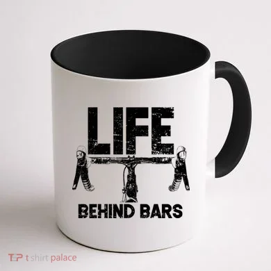 Life Behind Bars Bicycle  Coffee Mug back