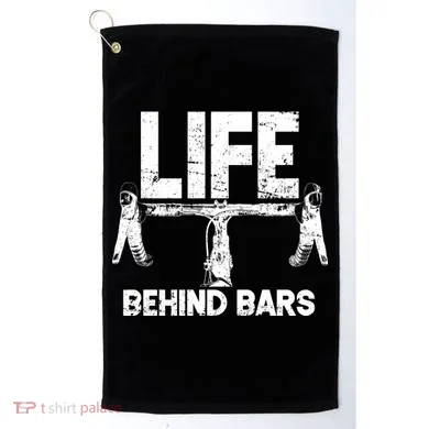 Life Behind Bars Bicycle  Golf Towel