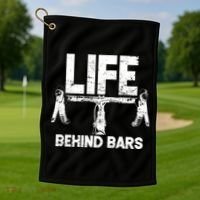 Life Behind Bars Bicycle  Golf Towel thumb 1