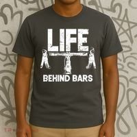 Life Behind Bars Bicycle  T-Shirt thumb 3
