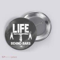 Life Behind Bars Bicycle  Button thumb 0