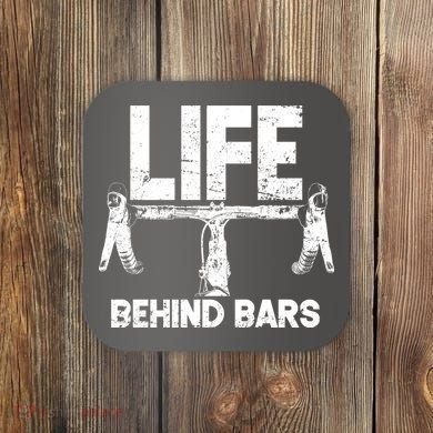 Life Behind Bars Bicycle  Coaster