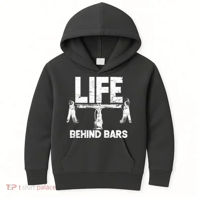 Life Behind Bars Bicycle Kids Hoodie