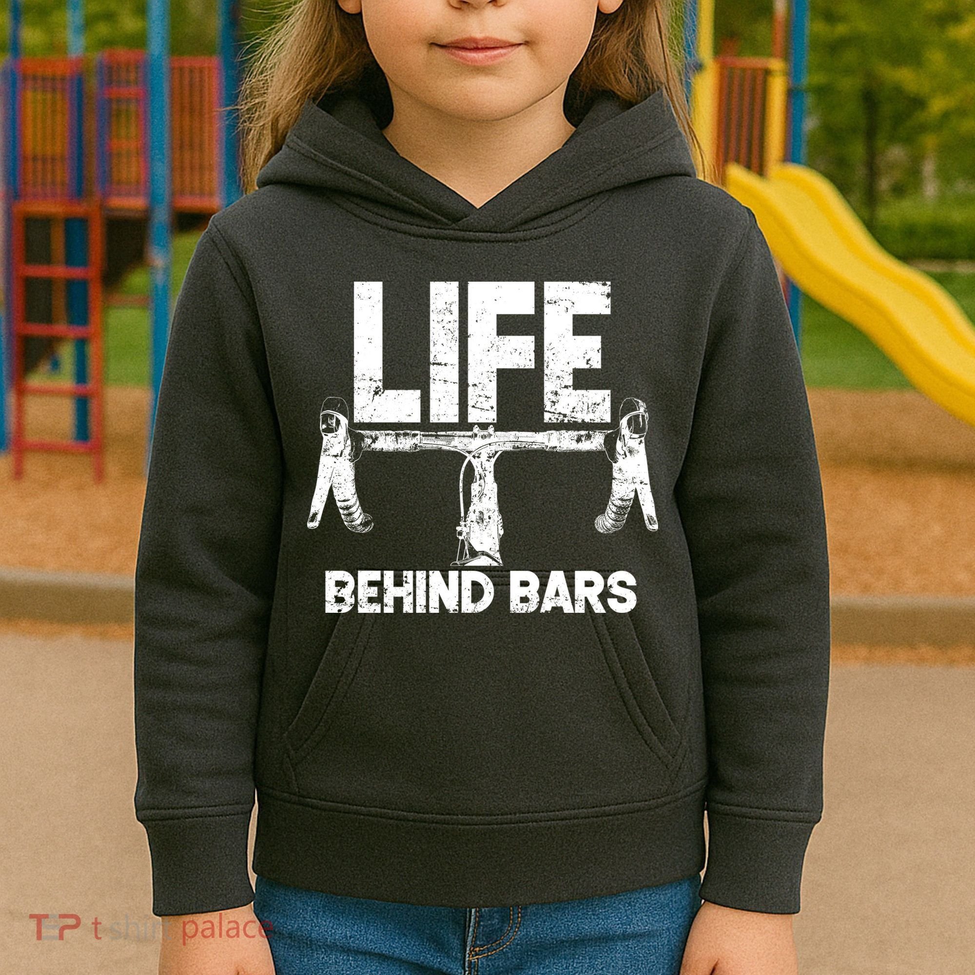 Life Behind Bars Bicycle  Kids Hoodie