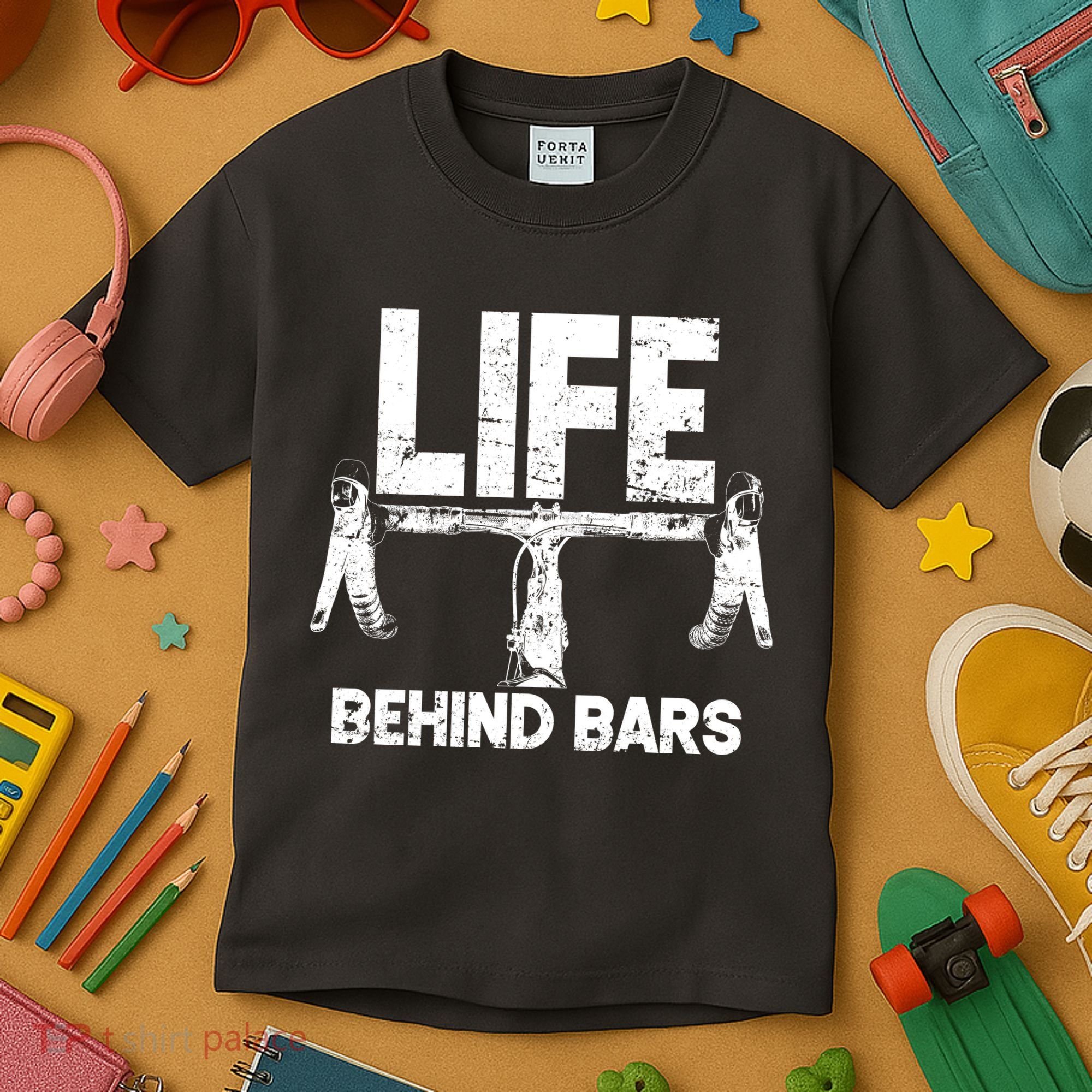 Life Behind Bars Bicycle  Kids T-Shirt