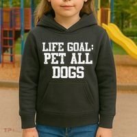 Life Goal Pet All Dogs Kids Hoodie thumb 3
